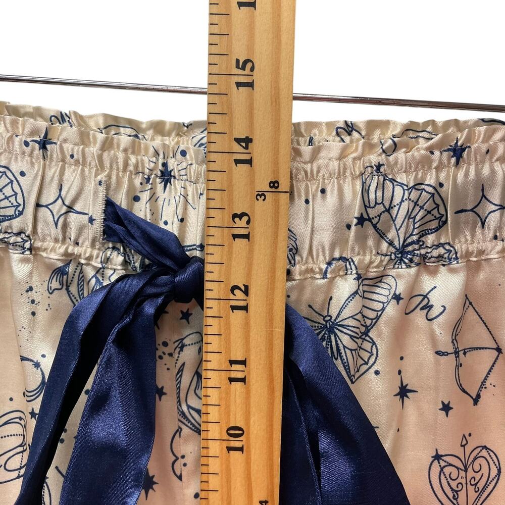 Mer-Sea Pajama Pants L Wide Leg Celestial Sailor Witchy Luck - Picture 4 of 7